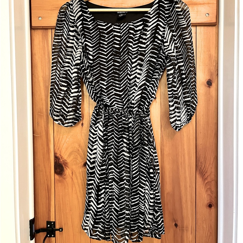 Zebra striped dress